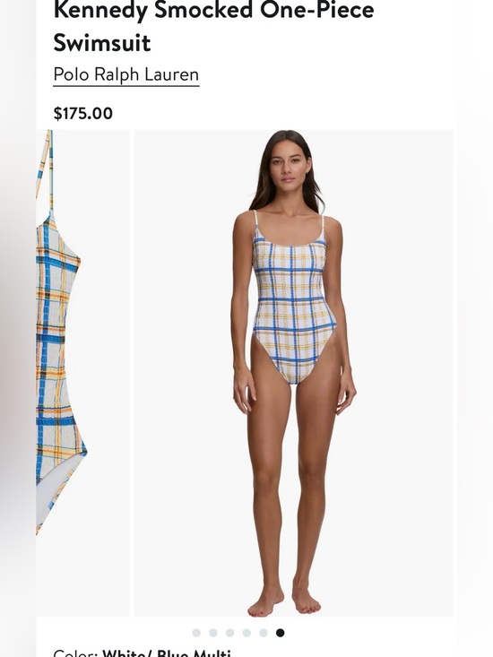 Polo Ralph Lauren Other - Polo Ralph Lauren New Kennedy Smocked One Piece Swim Size M.  $175 MSRP